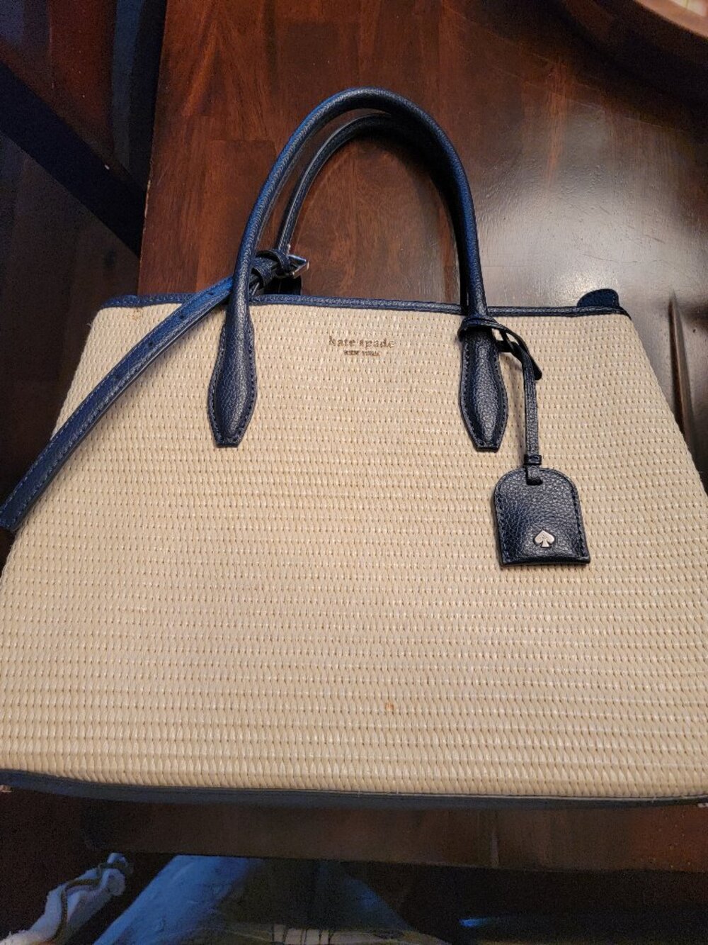 Kate Spade woven hadbag with shoulder strap